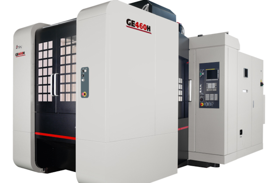 Horizontal CNC Machining Center with Rotating Pallet